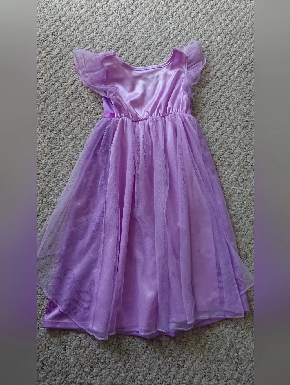 Disney Purple Rapunzel Tulle Princess Nightgown Size 3T - Picture 2 of 10